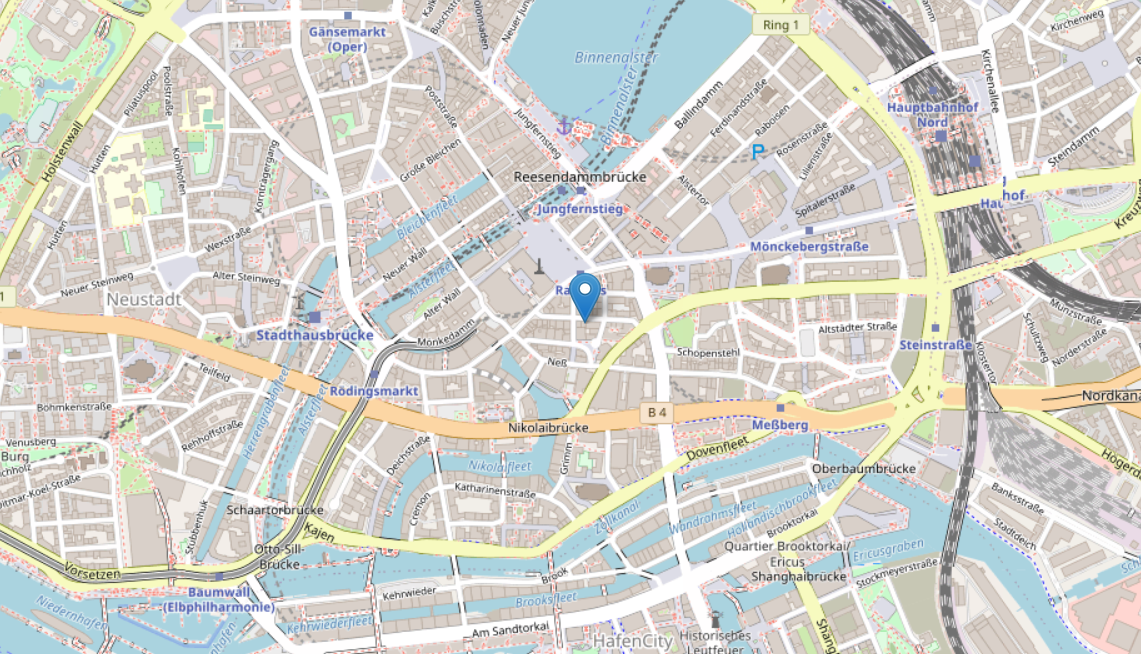 Karte Büro Hamburg